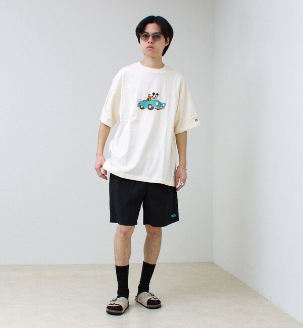 GLOSTER「【DISCUS】Disney ミッキープリントTシャツ」|Tシャツ・カットソー|