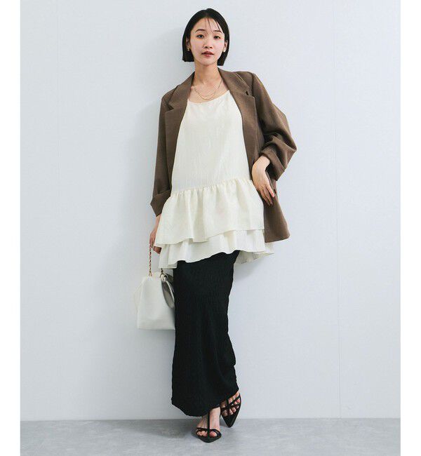 VIS「【WEB限定】【前後2WAY】フリルキャミチュニック」|チュニック|