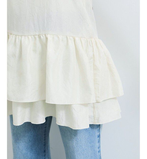 VIS「【WEB限定】【前後2WAY】フリルキャミチュニック」|チュニック|