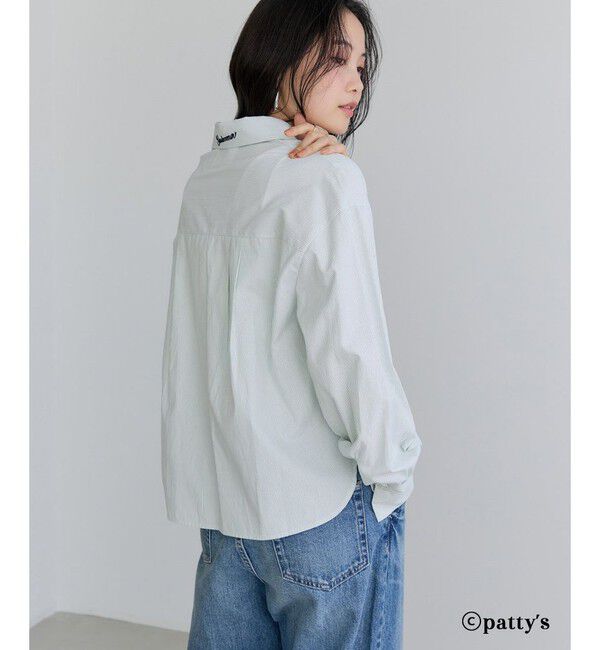 VIS「【SWIMMER&times;VIS】ポイント刺しゅうストライプシャツ」|シャツ・ブラウス|