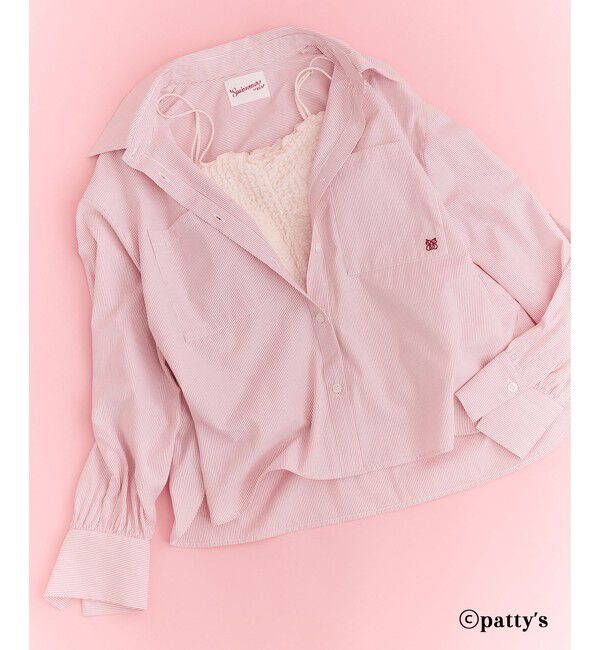 VIS「【SWIMMER&times;VIS】ポイント刺しゅうストライプシャツ」|シャツ・ブラウス|