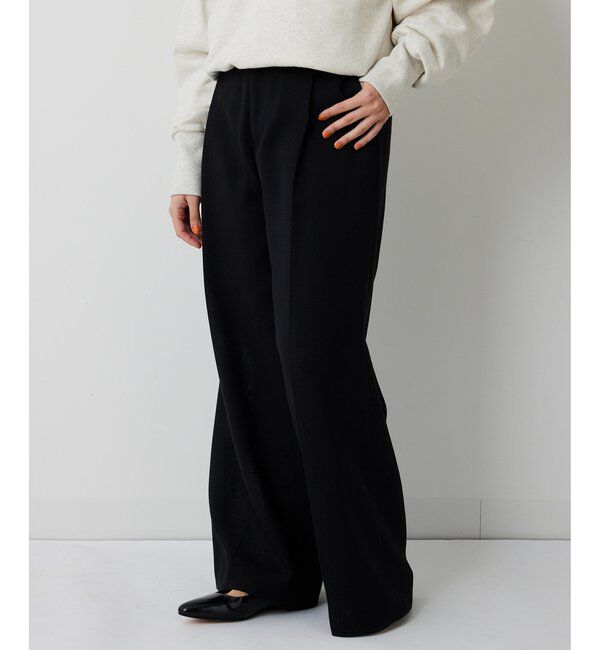  「リネンライクワイドパンツ」|チノ|