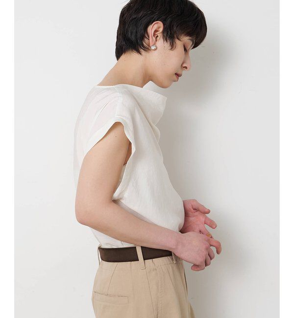  「ドレープノースリーブブラウス」|シャツ・ブラウス|