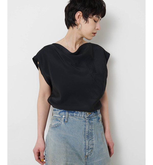  「ドレープノースリーブブラウス」|シャツ・ブラウス|