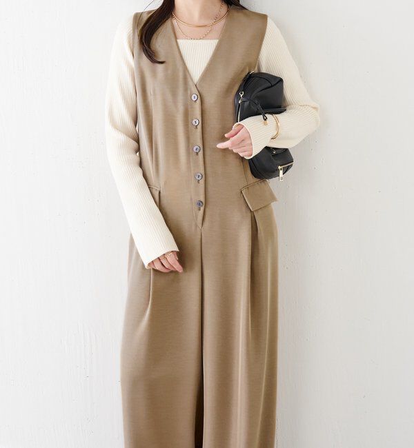  「【スタイルアップ】ベストオールインワン/セレモニー」|ワンピース|