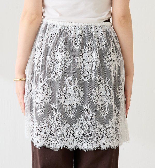  「【プラスワンアイテム】レースレイヤードミニスカート」|その他|