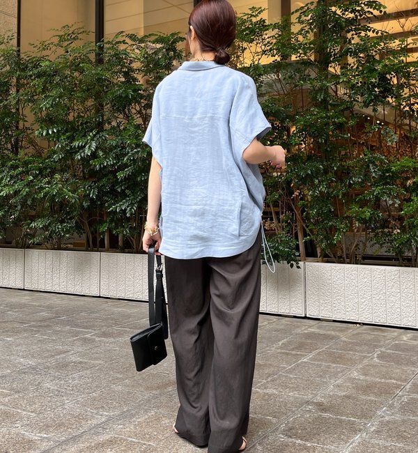  「リネンドロストフレンチシャツ」|シャツ・ブラウス|