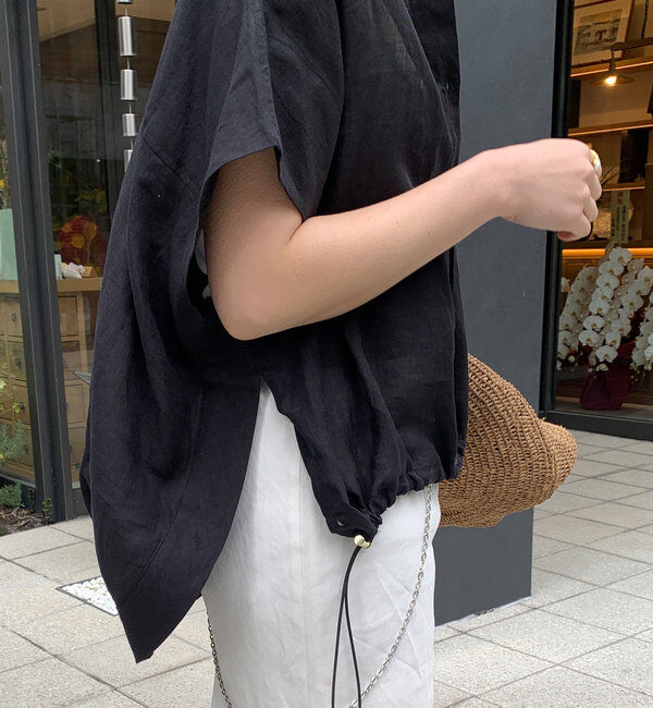  「リネンドロストフレンチシャツ」|シャツ・ブラウス|