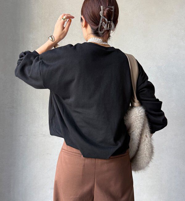  「【WEB限定】裏毛袖タックプルオーバー」|Tシャツ・カットソー|