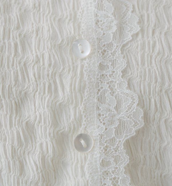  「レース切替カーディガン」|Tシャツ・カットソー|