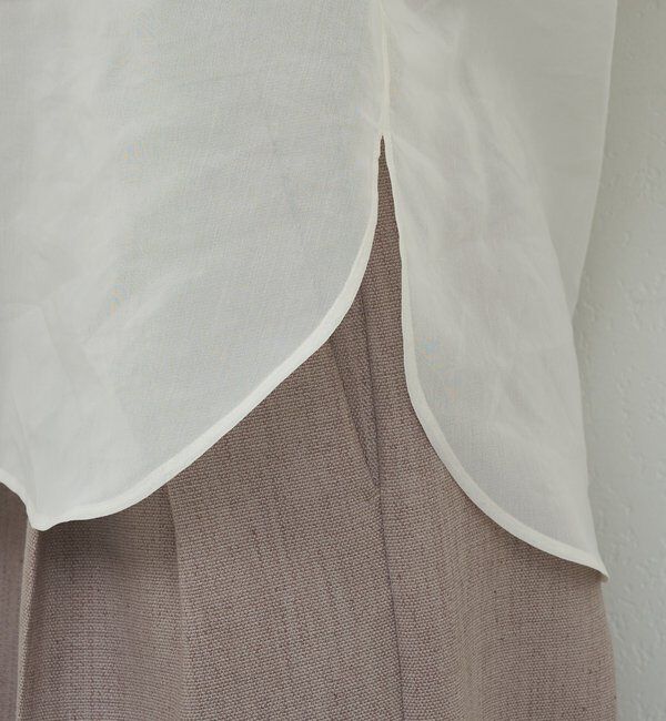  「【手洗い可】シアーボウタイブラウス」|シャツ・ブラウス|