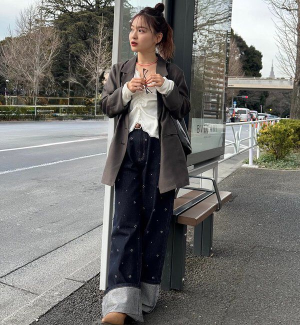  「ベルト付きシアージャケット」|その他|