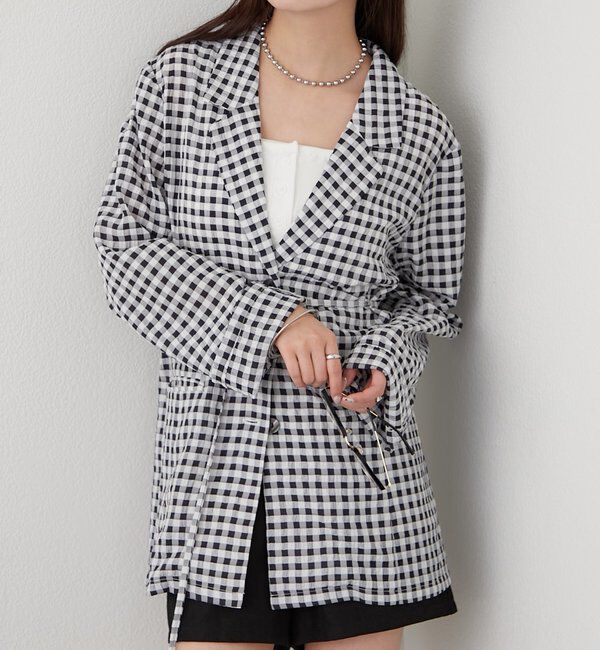  「ベルト付きシアージャケット」|その他|