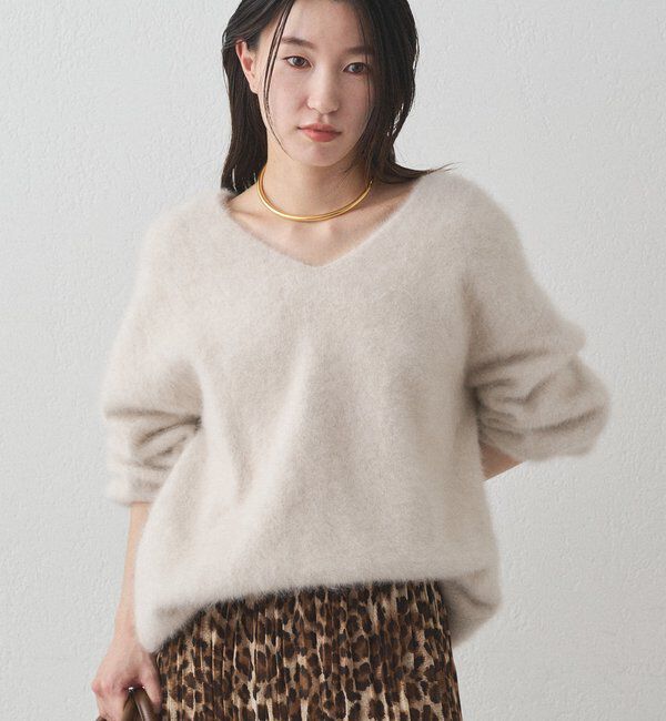  「FURカシミヤVニット」|ニット・セーター|