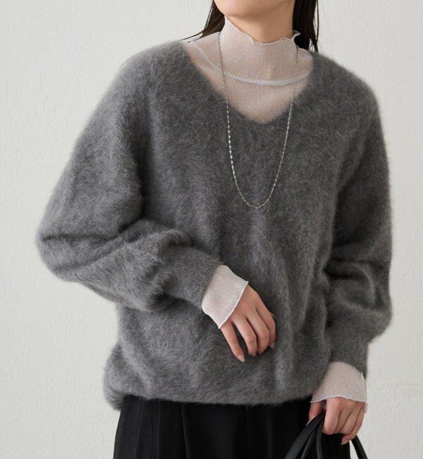  「FURカシミヤVニット」|ニット・セーター|