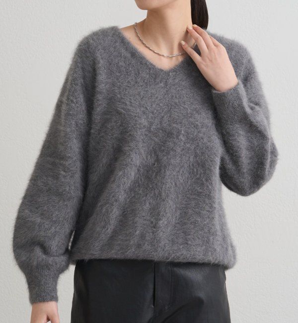  「FURカシミヤVニット」|ニット・セーター|