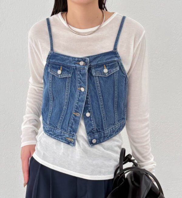  「デニムビスチェ」|シャツ・ブラウス|