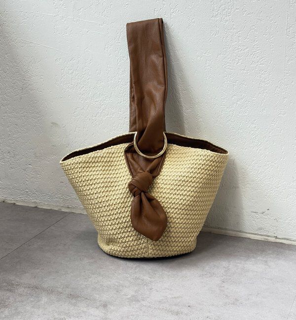  「【GALENA/ガレナ】ワンハンドルウーブンバッグ」|かごバッグ|