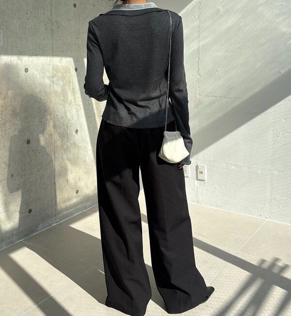  「【サスティナブル】〈C.L〉シアーレイヤードリブロンT」|Tシャツ・カットソー|