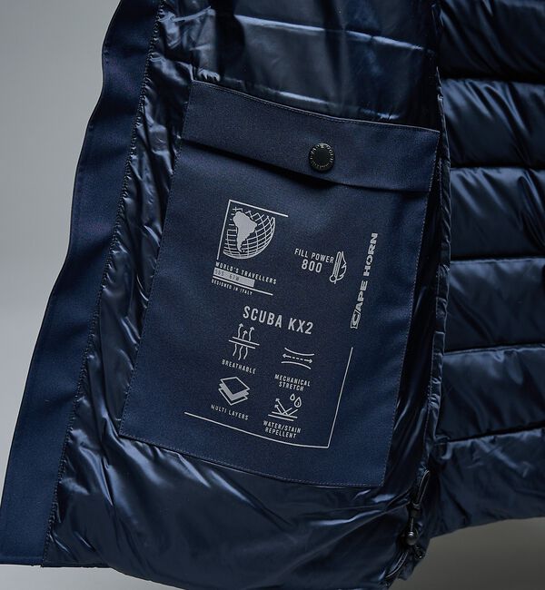 ABAHOUSE「【CAPE HORN】TONGARIKI フーデット コンビダウンジャケット」|ダウン|