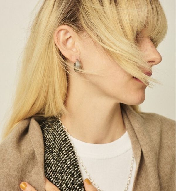 Rouge vif「【OCUCCI jewelry/オクチ ジュエリー】Hoop-strip M シ」|ピアス|