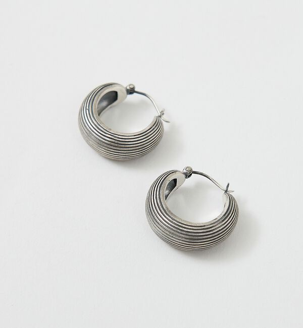 Rouge vif「【OCUCCI jewelry/オクチ ジュエリー】Hoop-strip M シ」|ピアス|