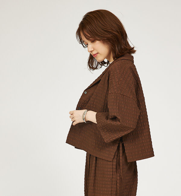 abahouse mavie「【セットアップ対応】サッカーボーダーショートシャツジャケット」|その他|