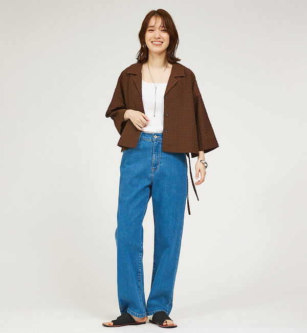 abahouse mavie「【セットアップ対応】サッカーボーダーショートシャツジャケット」|その他|