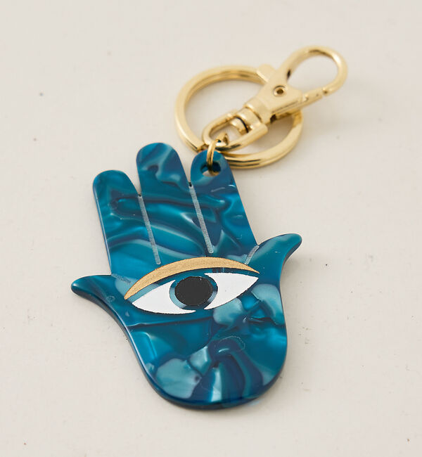 The Store by C' 「【MALUS】アムレットキーチェーン／Blue Khamsa」|チャーム・キーホルダー|ブルー