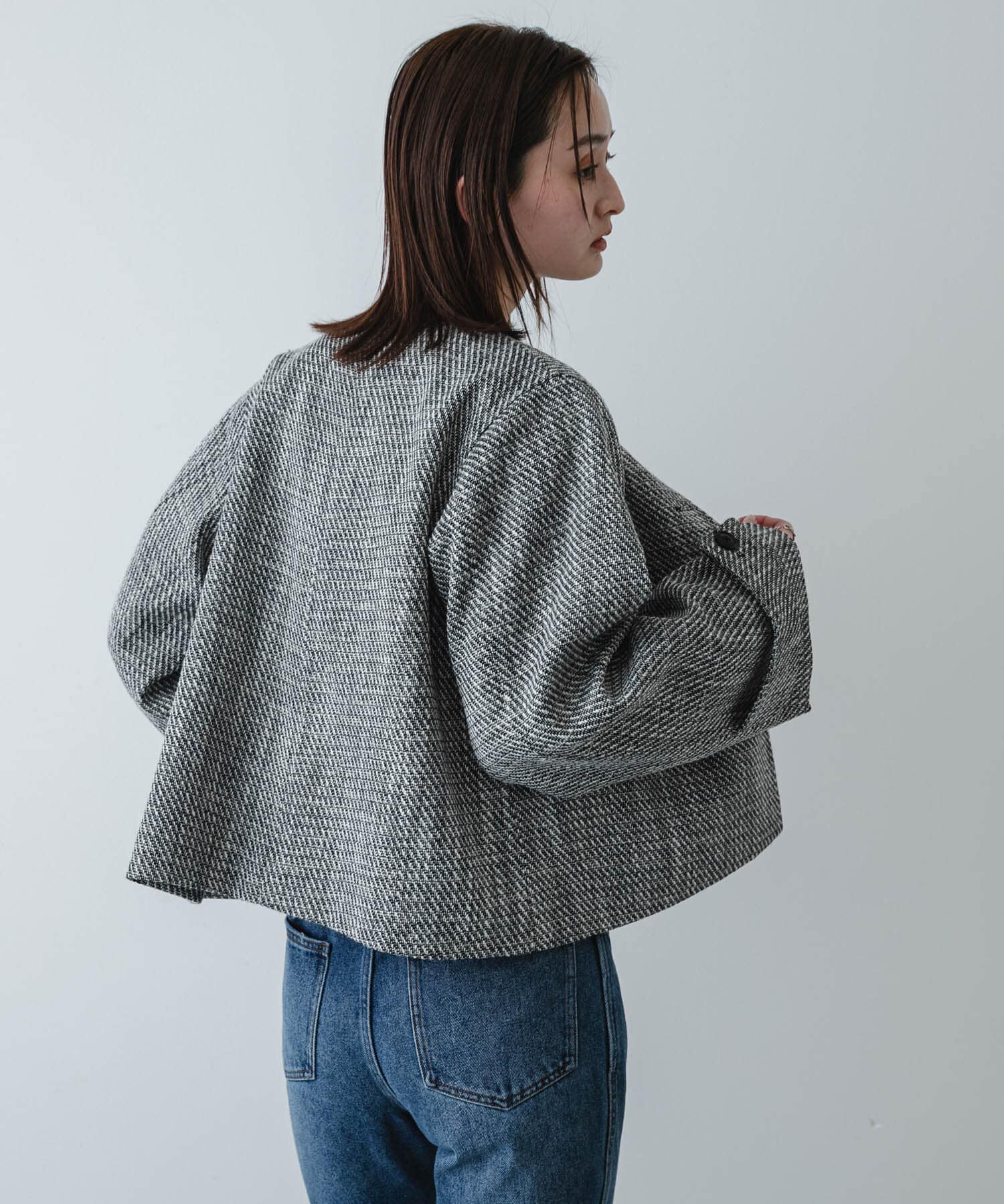 SENSE OF PLACE by URBAN RESEARCH「ツイードノーカラージャケット」|ノーカラージャケット|