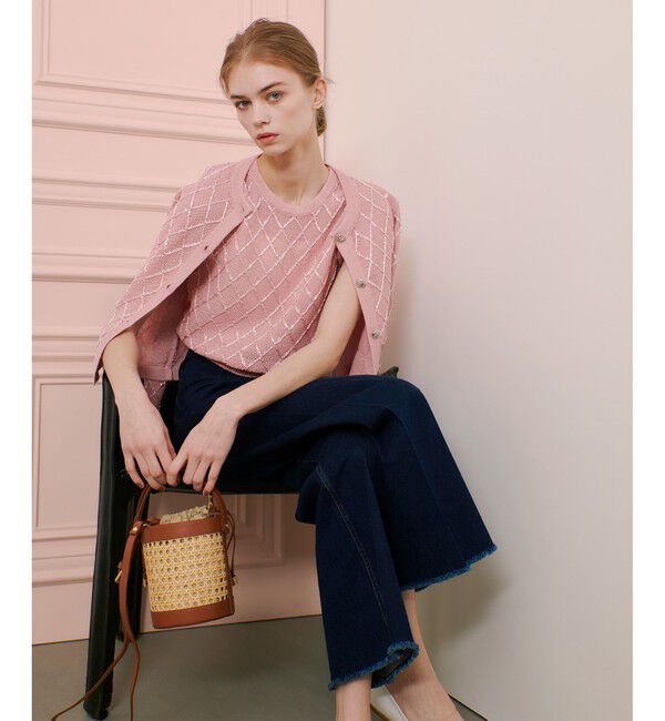 LOULOU WILLOUGHBY「【LOULOU WILLOUGHBY】シークインエンブロイダリープルオーバー」|ニット・セーター|