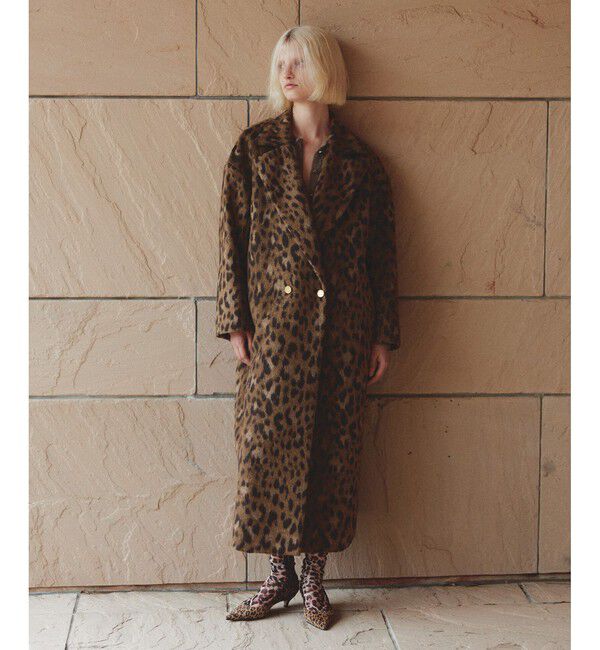 allureville「MILIORレオパードコート」|ダッフルコート|