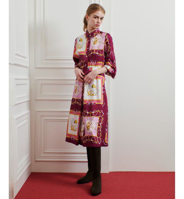 LOULOU WILLOUGHBY「【LOULOU WILLOUGHBY】RATTIジョッキープリントシャツブラウス」|シャツ・ブラウス|