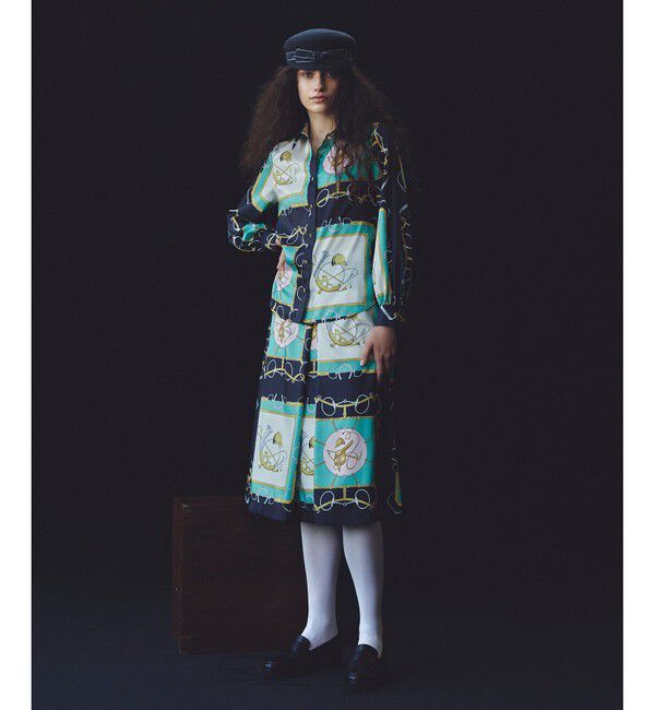 LOULOU WILLOUGHBY「【LOULOU WILLOUGHBY】RATTIジョッキープリントシャツブラウス」|シャツ・ブラウス|