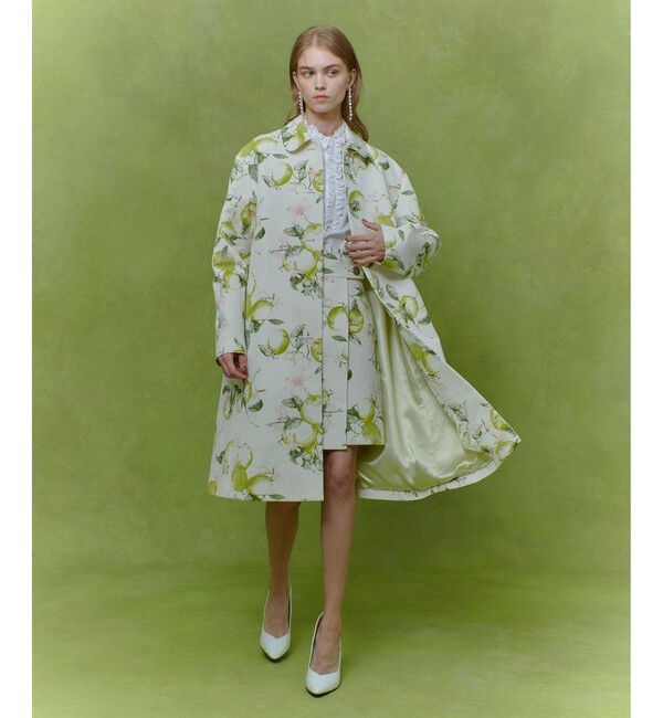 LOULOU WILLOUGHBY「【LOULOU WILLOUGHBY】RATTIレモン柄ラップミニスカート」|スカート|