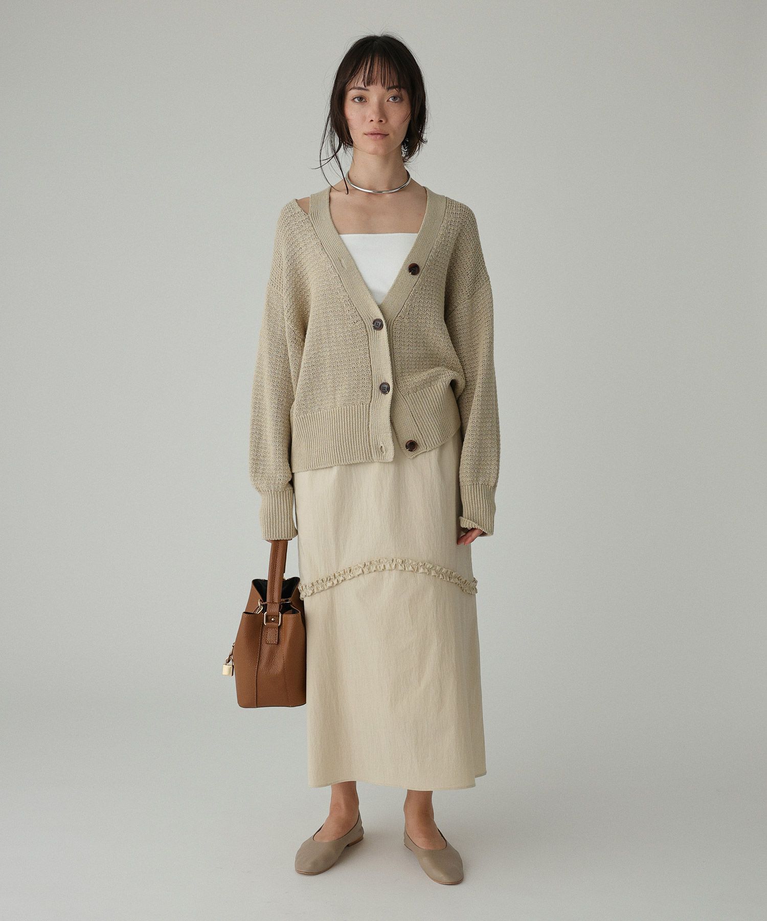 BABYLONE「コットンナイロンフリルスカート」|スカート|