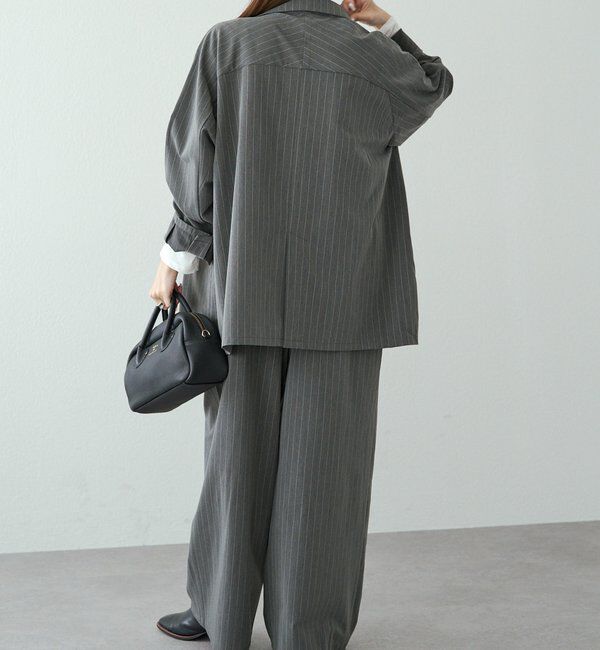  「【セットアップ対応】ダブルデザインストレッチテーラードジャケット」|テーラードジャケット|