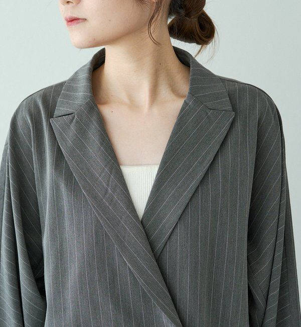  「【セットアップ対応】ダブルデザインストレッチテーラードジャケット」|テーラードジャケット|