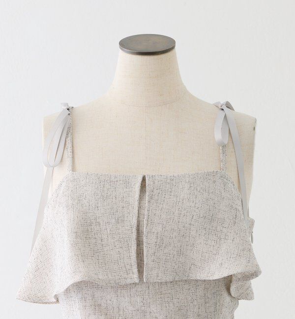  「【miyabi企画】フリルツイードキャミワンピ」|その他|