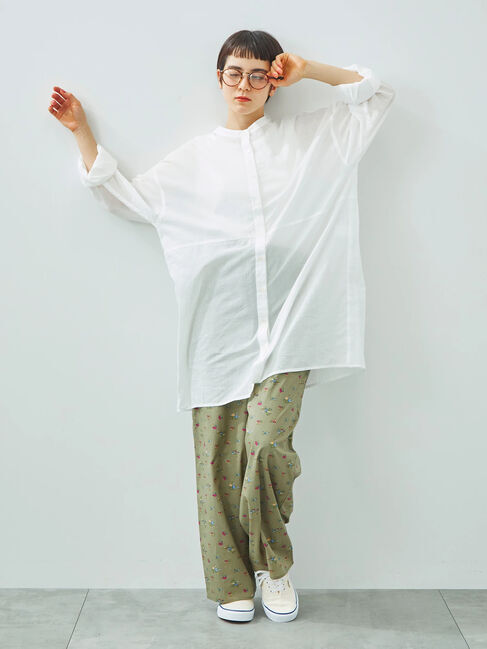 SM2「シアーバンドカラーシャツ」|シャツ・ブラウス|