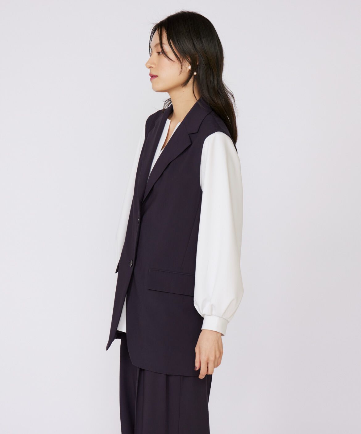 INED「TRストレッチカラーレスジレ」|ダウンベスト・ベスト|