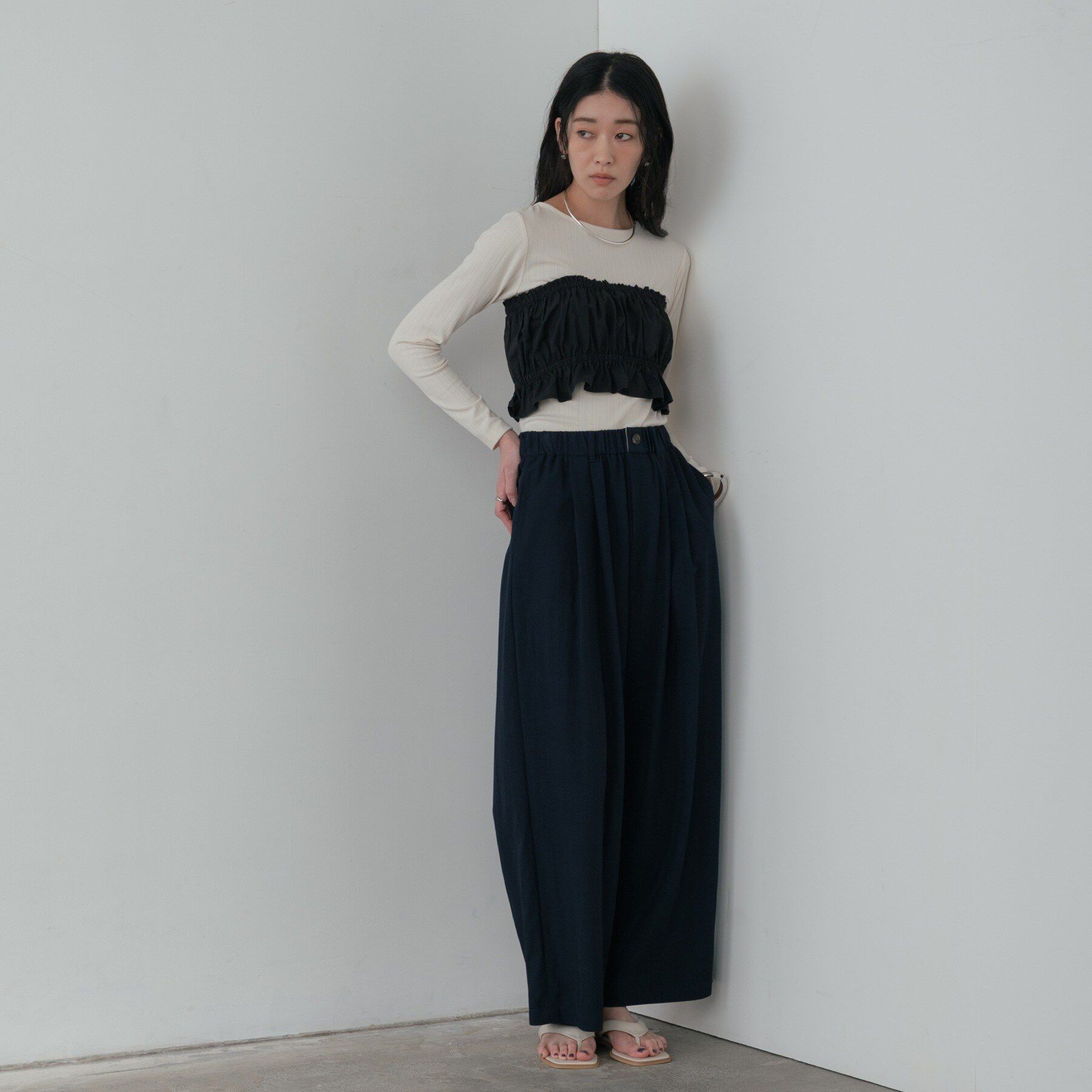 GALLEST「シャーリングチューブトップ」|シャツ・ブラウス|