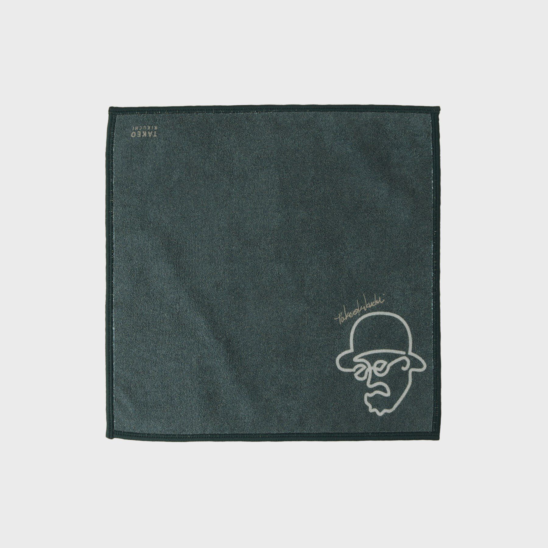 TAKEO KIKUCHI「ラインアートプリント フォンカチ」|ハンカチ|ネイビー(094)