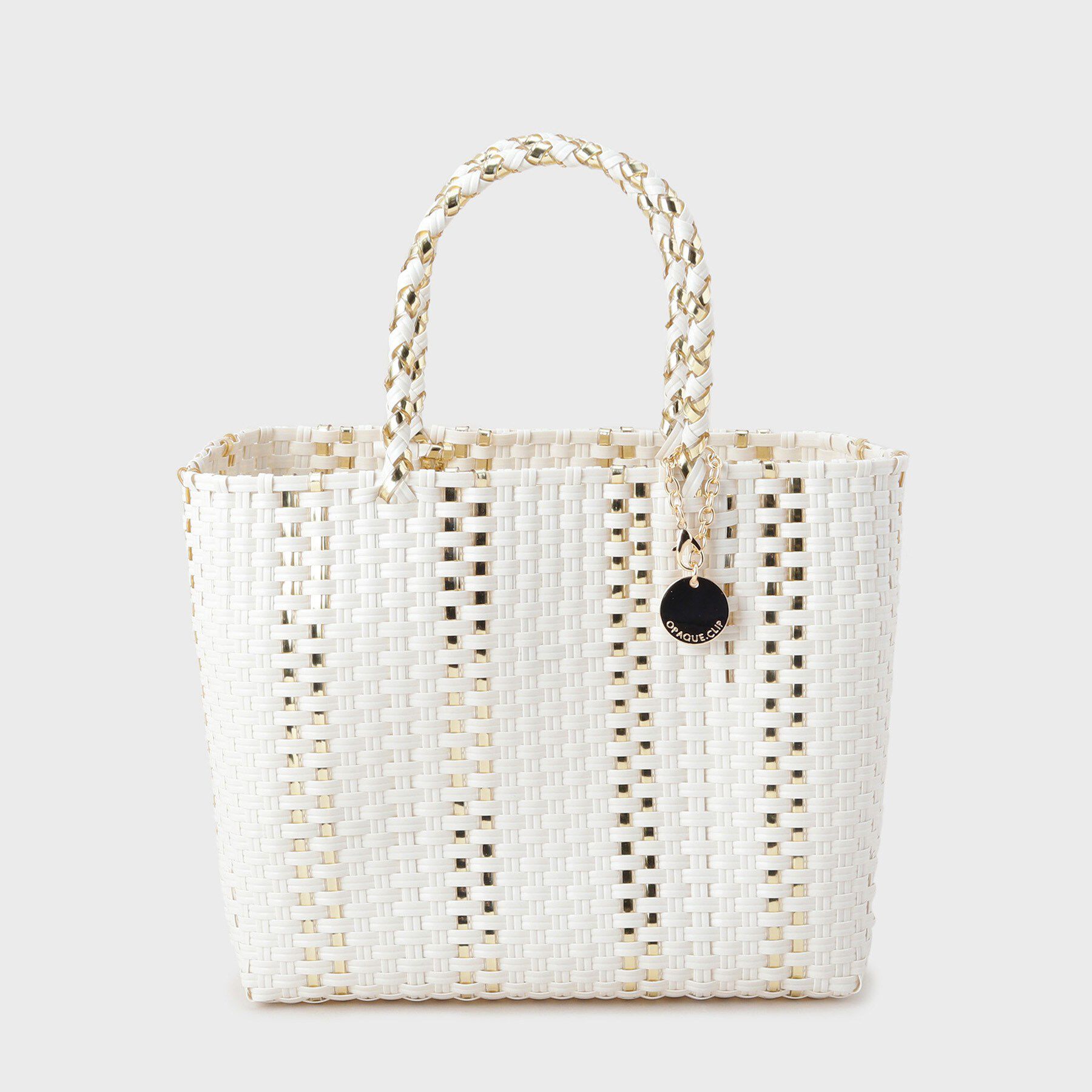 OPAQUE.CLIP「バイカラーミドルメルカドバッグ」|トートバッグ|