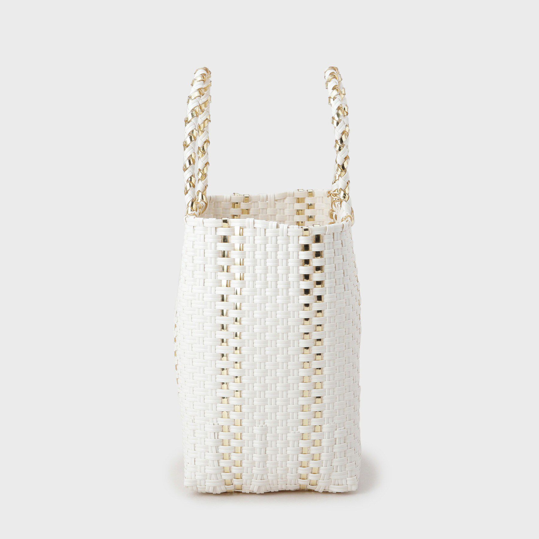 OPAQUE.CLIP「バイカラーミドルメルカドバッグ」|トートバッグ|