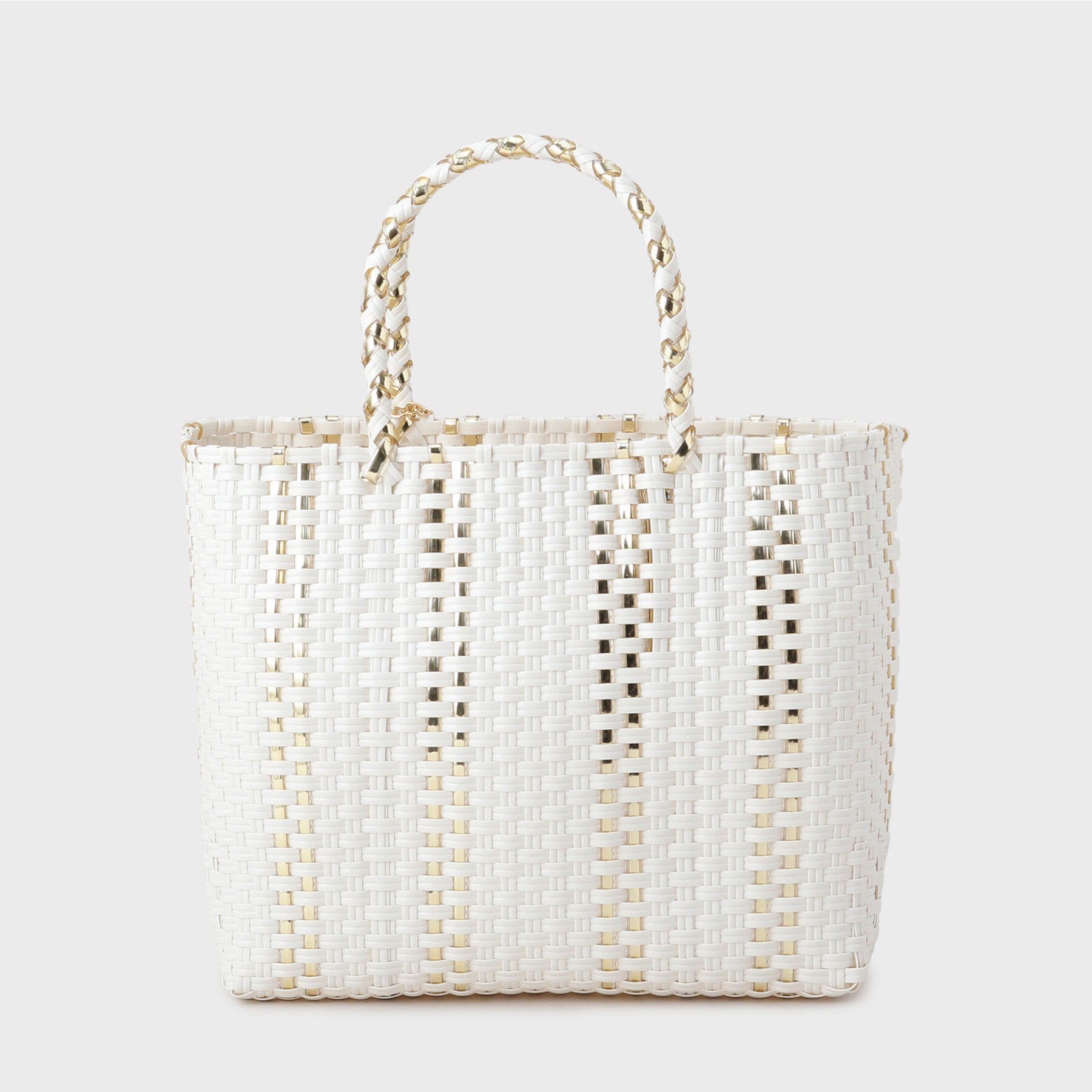 OPAQUE.CLIP「バイカラーミドルメルカドバッグ」|トートバッグ|