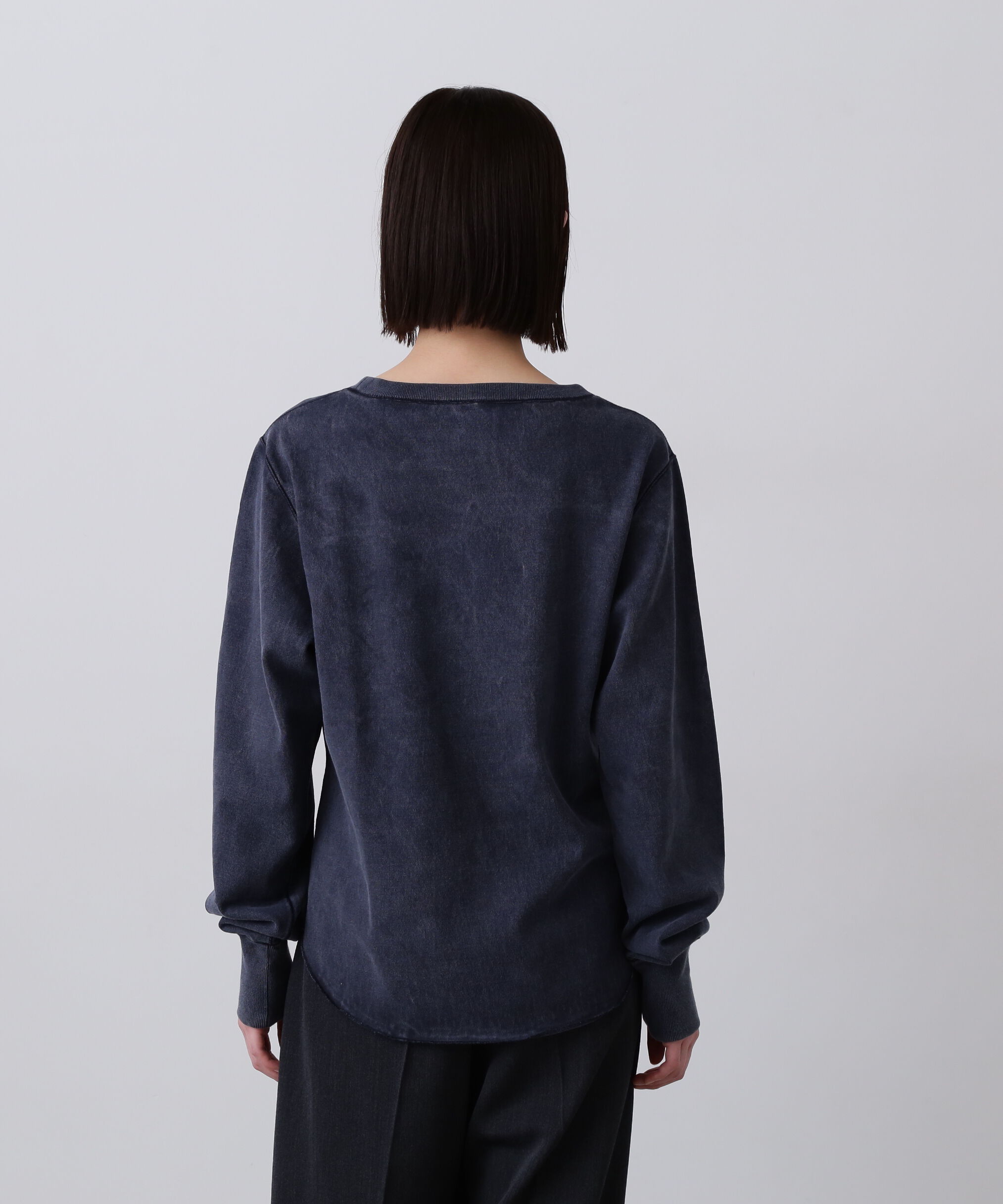 YLEVE 「YLEVE / OPEN END COTTON PIGMENT DYE LONG SLEEVE T‐SHIRT」|Tシャツ・カットソー|