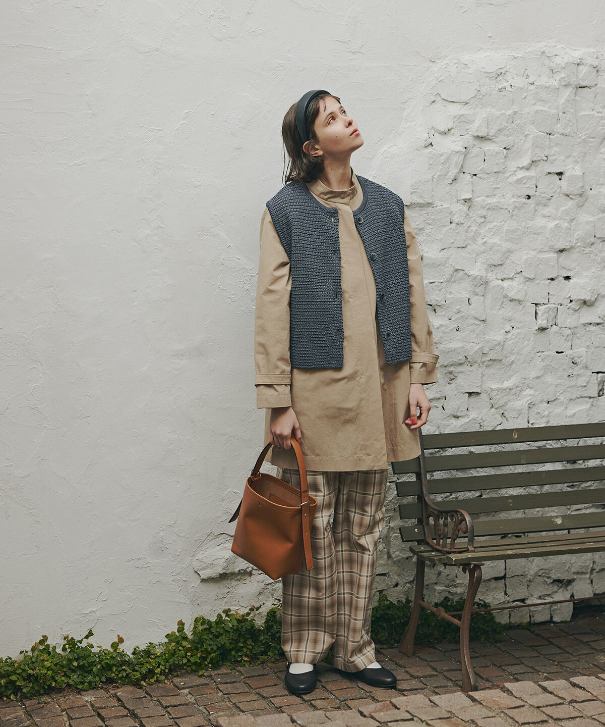  「◆《ウォッシャブル》綿ナイロンダンプスタンドカラーコート」|その他|ベージュ