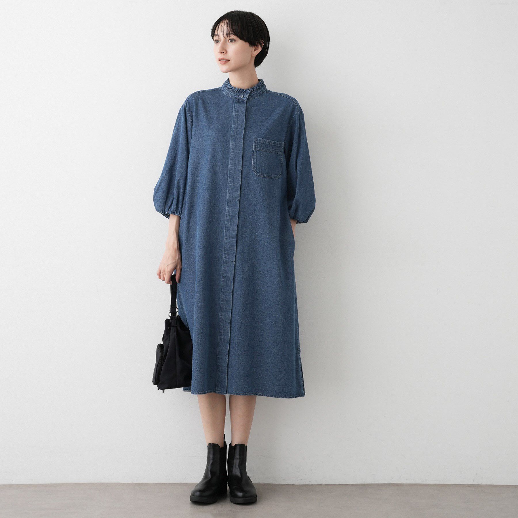 Dessin「【洗える】60Zデニムワンピース」|ワンピース|
