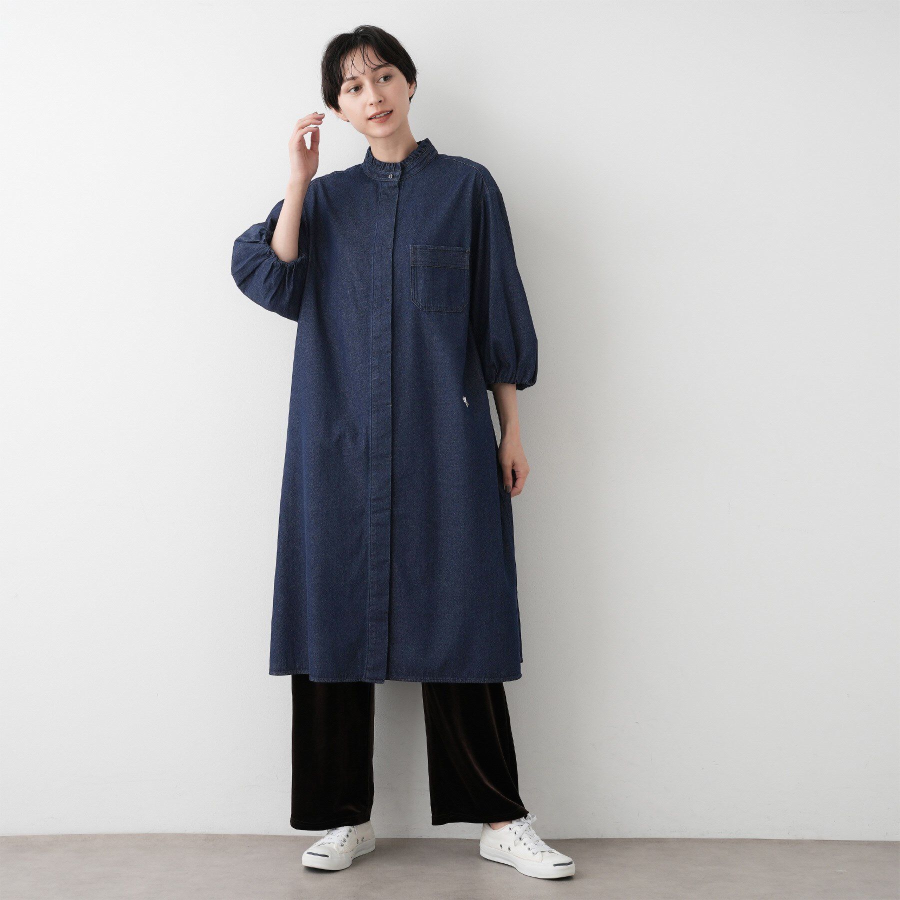 Dessin「【洗える】60Zデニムワンピース」|ワンピース|